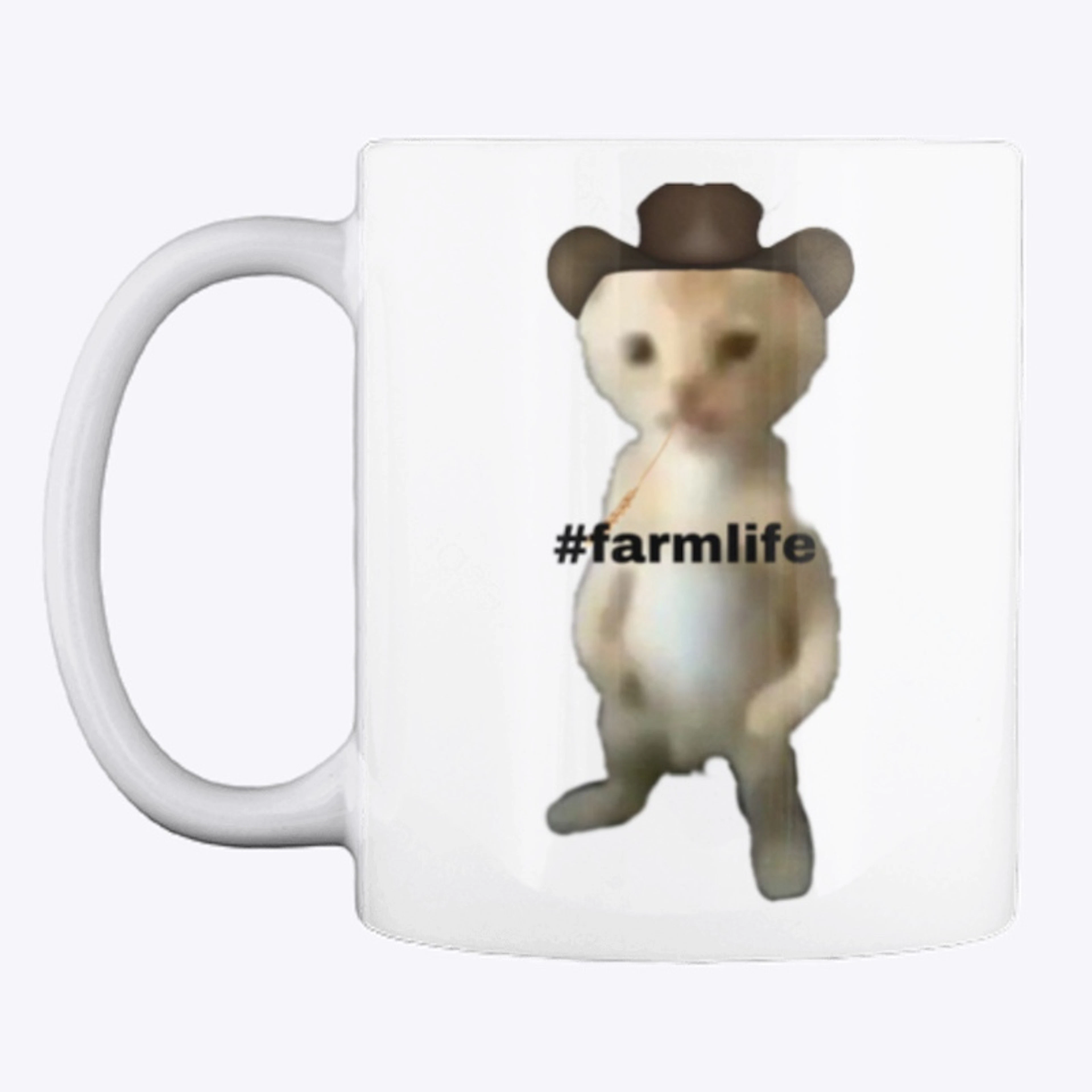 “#farmlife” farmer cat